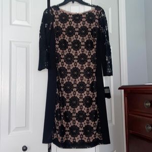 Nine West black long sleeve shift dress - NWT, size 4